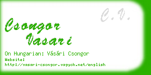 csongor vasari business card
